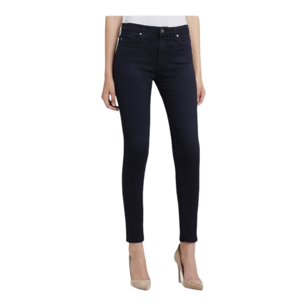 AG Adriano Goldschmeid Farrah Skinny Ankle Jeans 26 Black High Waist Denim Crop